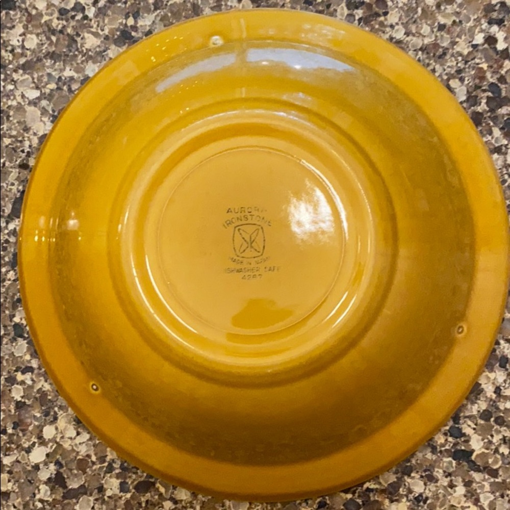 Vtg Aurora Ironstone Harmony House Serving Bowl - Picture 3 of 11